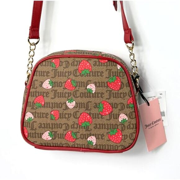 Juicy Couture Strawberry Crossbody Camera Bag - Monogram Canvas, Red Accents - Picture 4 of 5
